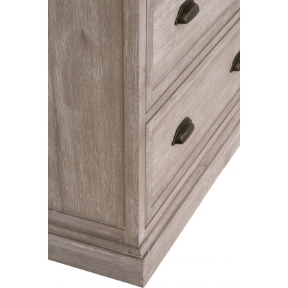 Essentials - Traditions Eden 7-Drawer Media Dresser in Natural Gray Acacia