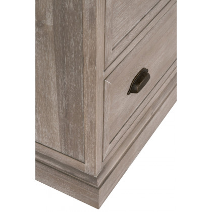 Essentials - Eden 5-Drawer High Chest in Natural Gray Acacia