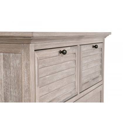 Essentials - Eden 5-Drawer High Chest in Natural Gray Acacia