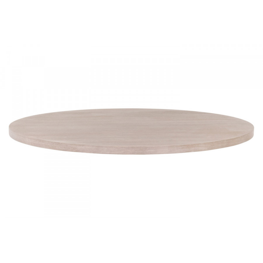 Essentials Traditions Turino 54" Round Dining Table Wood Top - Natural Gray