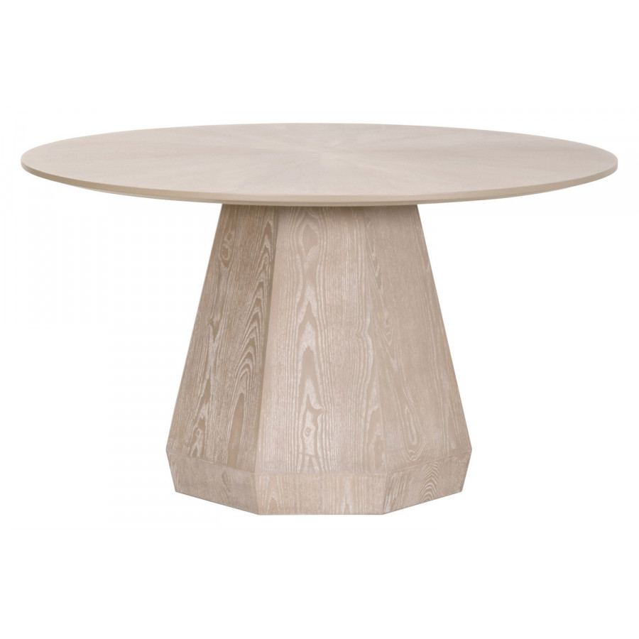 Essentials Traditions Coulter 54" Round Dining Table - Natural Gray