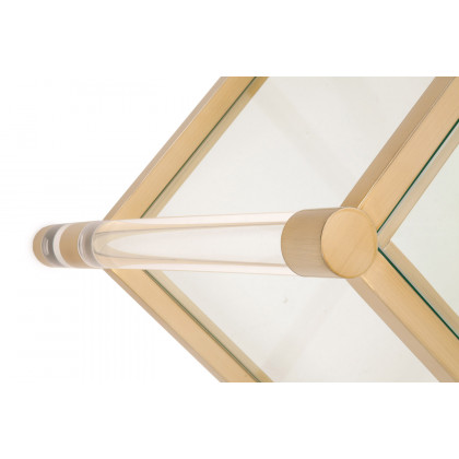 Essentials - Traditions Nouveau End Table in Brushed Brass