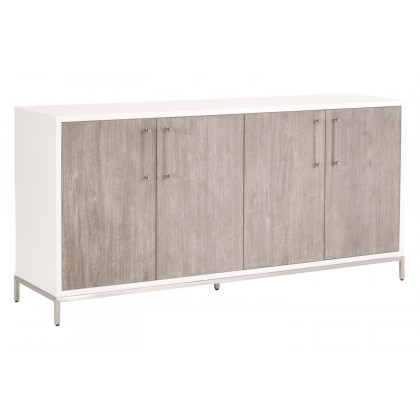 Essentials - Traditions Nouveau Media Sideboard in Natural Gray