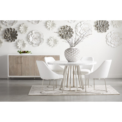 Essentials - Traditions Nouveau Media Sideboard in Natural Gray
