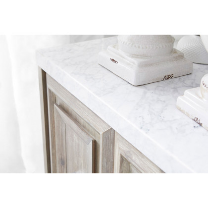 Essentials Traditions Azure Carrera Media Sideboard - Natural Gray