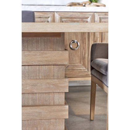 Essentials Traditions Azure Carrera Media Sideboard - Natural Gray