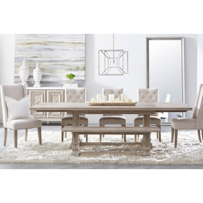 Essentials Traditions Azure Carrera Media Sideboard - Natural Gray