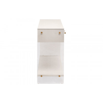 Essentials - Traditions Sonia Shagreen Console Table in Pearl Shagreen