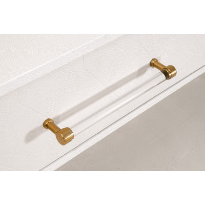 Essentials - Traditions Sonia Shagreen Console Table in Pearl Shagreen