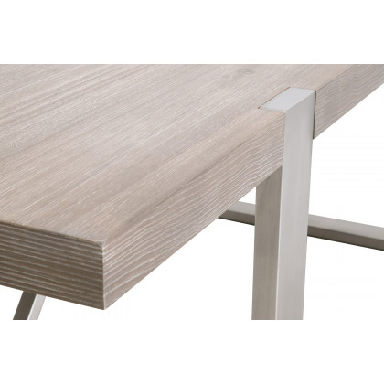 Essentials - Traditions Gage Extension Dining Table in Natural Gray