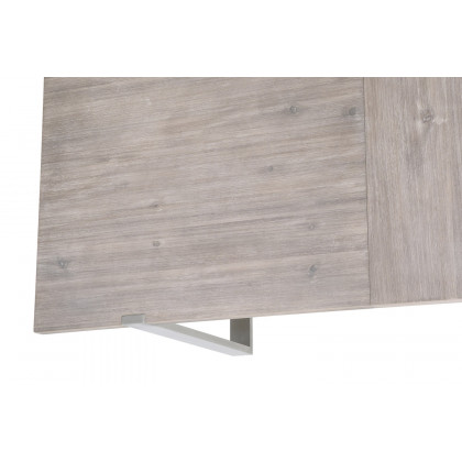 Essentials - Traditions Gage Extension Dining Table in Natural Gray