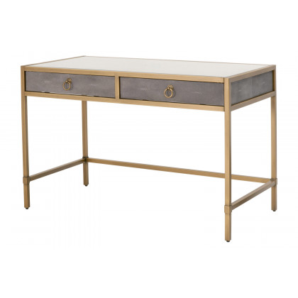 Essentials Traditions Strand Shagreen Desk - Gray