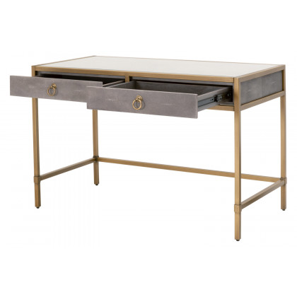 Essentials Traditions Strand Shagreen Desk - Gray