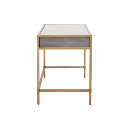 Essentials Traditions Strand Shagreen Desk - Gray