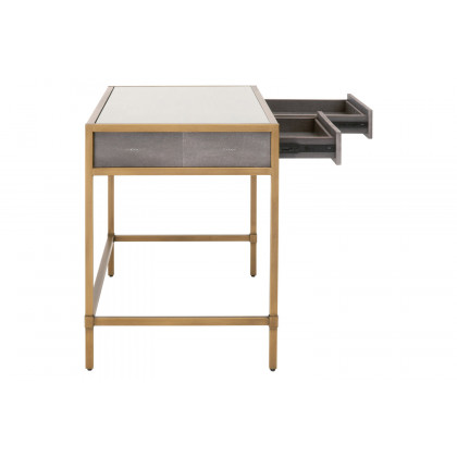 Essentials Traditions Strand Shagreen Desk - Gray