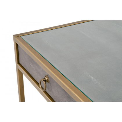 Essentials Traditions Strand Shagreen Desk - Gray