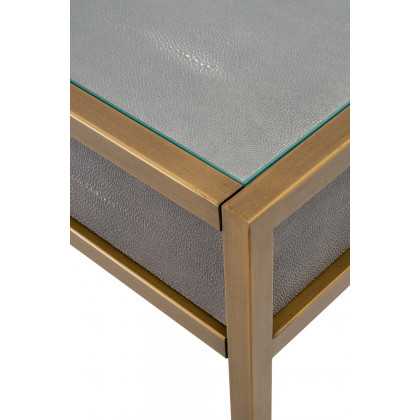Essentials Traditions Strand Shagreen Desk - Gray