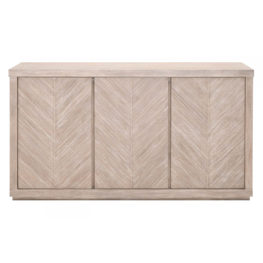 Essentials - Traditions Adler Media Sideboard in Natural Gray