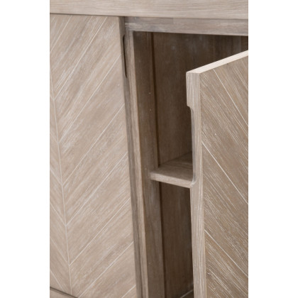 Essentials - Traditions Adler Media Sideboard in Natural Gray