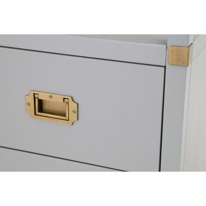 Essentials Traditions Bradley 2-Drawer Nightstand - Dove Gray