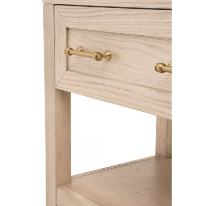 Essentials Traditions Stella 1-Drawer Nightstand - Light Honey Oak