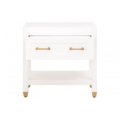 Essentials Traditions Stella 1-Drawer Nightstand - Matte White