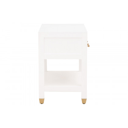 Essentials Traditions Stella 1-Drawer Nightstand - Matte White