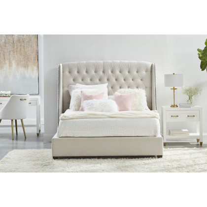 Essentials Traditions Stella 1-Drawer Nightstand - Matte White