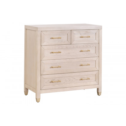Essentials Stella 5-Drawer High Chest - Light Honey Oak