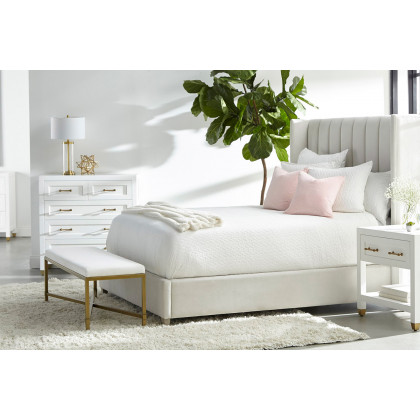 Essentials Stella 5-Drawer High Chest - Matte White
