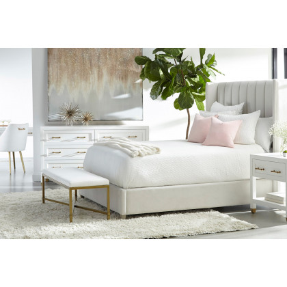 Essentials Traditions Stella 6-Drawer Double Dresser - Matte White