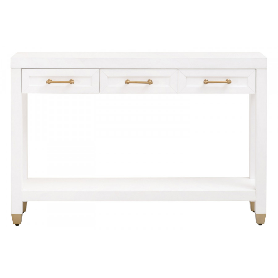 Essentials Traditions Stella Narrow Console Table - Matte White