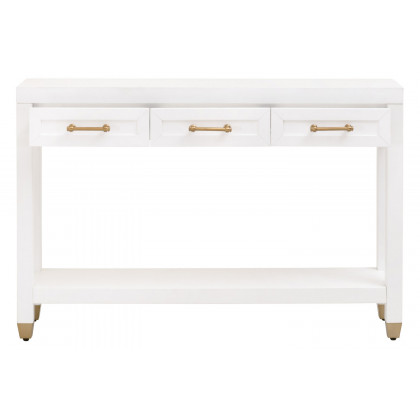 Essentials Traditions Stella Narrow Console Table - Matte White