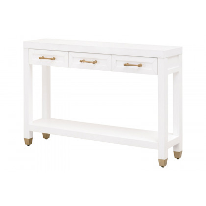 Essentials Traditions Stella Narrow Console Table - Matte White