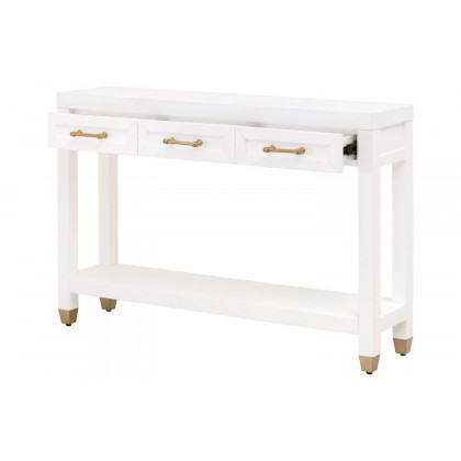 Essentials Traditions Stella Narrow Console Table - Matte White