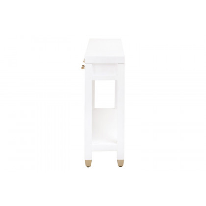 Essentials Traditions Stella Narrow Console Table - Matte White
