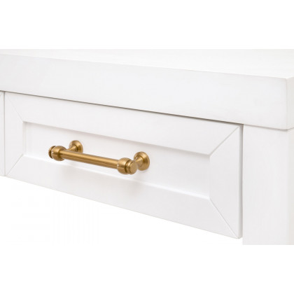 Essentials Traditions Stella Narrow Console Table - Matte White