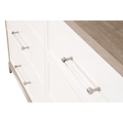 Essentials - Traditions Wrenn 6-Drawer Double Dresser in Natural Gray