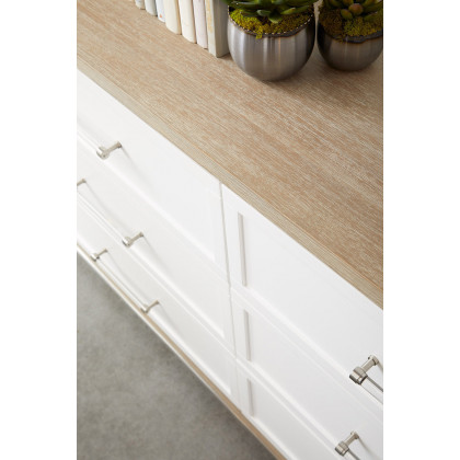 Essentials - Traditions Wrenn 6-Drawer Double Dresser in Natural Gray