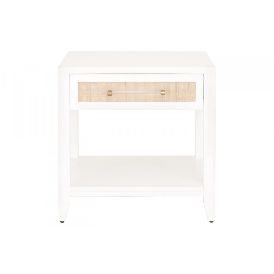 Essentials Traditions Holland 1-Drawer Side Table - Matte White