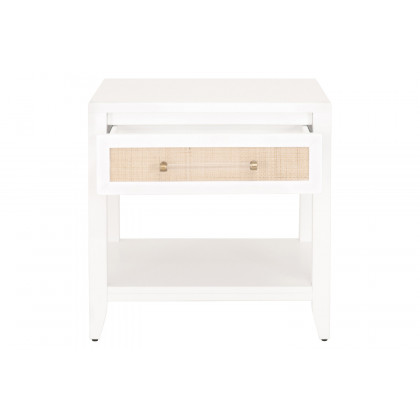Essentials Traditions Holland 1-Drawer Side Table - Matte White