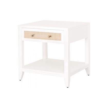 Essentials Traditions Holland 1-Drawer Side Table - Matte White