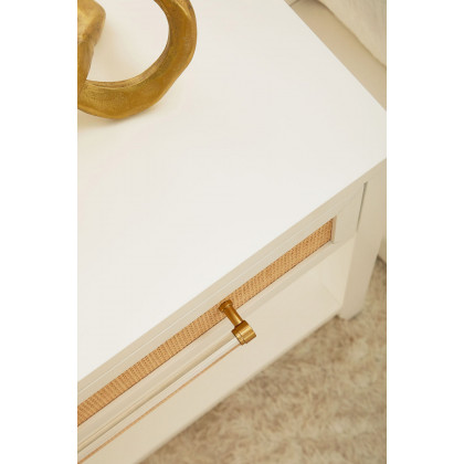 Essentials Traditions Holland 1-Drawer Side Table - Matte White
