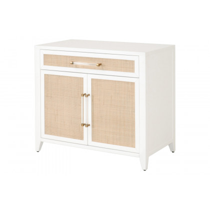 Essentials Holland Media Chest - Matte White