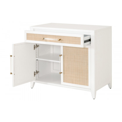 Essentials Holland Media Chest - Matte White