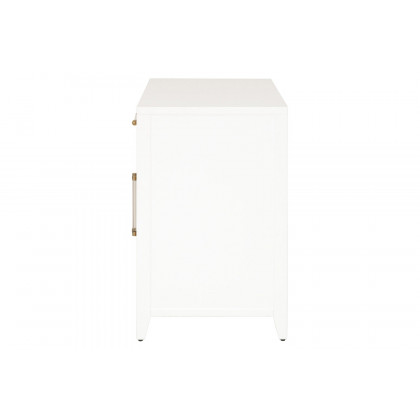 Essentials Holland Media Chest - Matte White