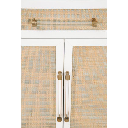Essentials Holland Media Chest - Matte White
