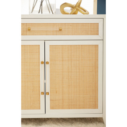 Essentials Holland Media Chest - Matte White