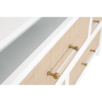 Essentials Traditions Holland 6-Drawer Double Dresser - Matte White