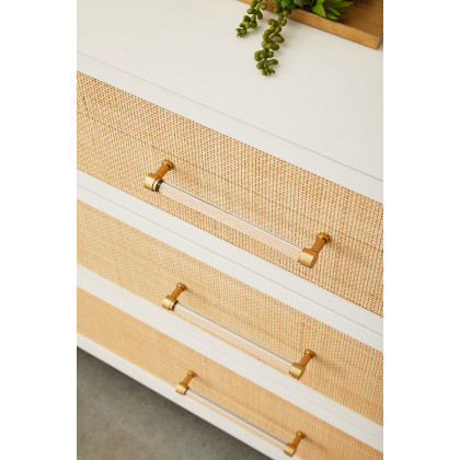 Essentials Traditions Holland 6-Drawer Double Dresser - Matte White